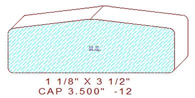 Wall/Partition Cap 3-1/2" - 12 Wall/Partition Cap 3-1/2" - 12