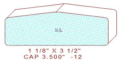 Wall/Partition Cap 3-1/2" - 12