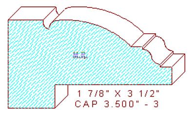 Panel Cap 3-1/2" - 3 Panel Cap 3-1/2" - 3