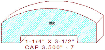 Rail Cap 3-1/2" - 7