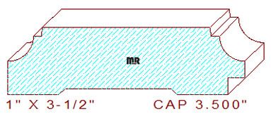 Panel Cap 3-1/2" Panel Cap 3-1/2"