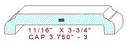 Wall/Partition Cap 3-3/4" - 3