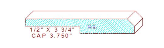 Panel Cap 3-3/4" Panel Cap 3-3/4"