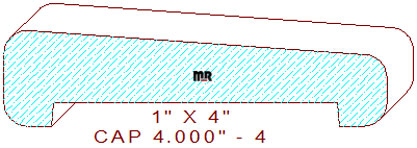 Wall/Partition Cap 4" - 4