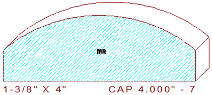 Wall/Partition Cap 4" - 7