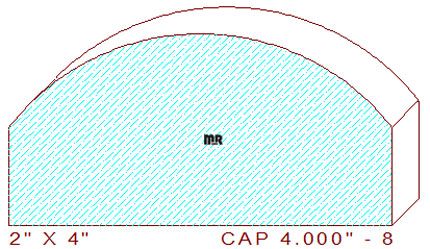 Balustrade Cap 4" - 8 Balustrade Cap 4" - 8