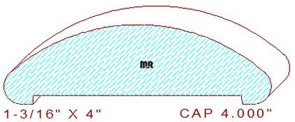 Wall/Partition Cap 4"