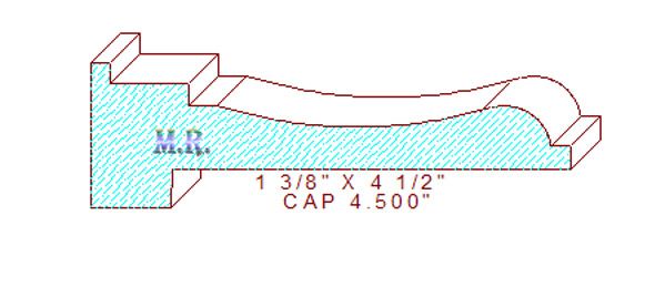Panel Cap 4-1/2" Panel Cap 4-1/2"