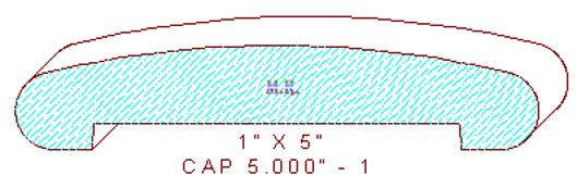 Partition/Wall Cap 5" - 1 Partition/Wall Cap 5" - 1