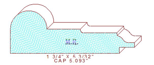 Panel Cap 5-3/32" Panel Cap 5-3/32"
