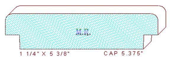 Partition/Wall Cap 5-3/8" Partition/Wall Cap 5-3/8"
