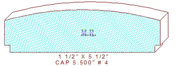 Wall/Partition Cap 5-1/2" - 4 Wall/Partition Cap 5-1/2" - 4