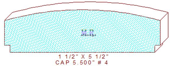 Wall/Partition Cap 5-1/2" - 4