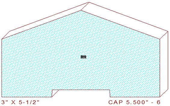 Wall/Partition Cap 5-1/2" - 6