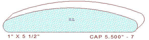 Wall/Partition Cap 5-1/2" - 7 Wall/Partition Cap 5-1/2" - 7