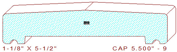 Fence Cap 5-1/2" - 9 Fence Cap 5-1/2" - 9