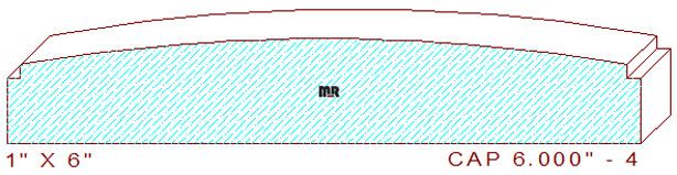 Wall/Partition Cap 6" - 4 Wall/Partition Cap 6" - 4