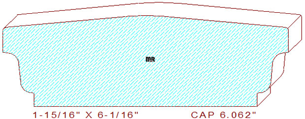 Wall/Partition Cap 6-1/16" Wall/Partition Cap 6-1/16"