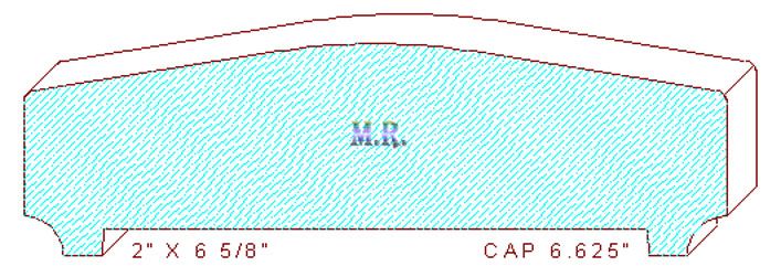 Wall/Partition Cap 6-5/8" Wall/Partition Cap 6-5/8"