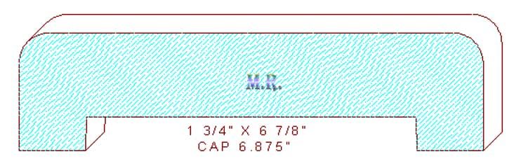 Wall/Partition Cap 6-7/8" Wall/Partition Cap 6-7/8"