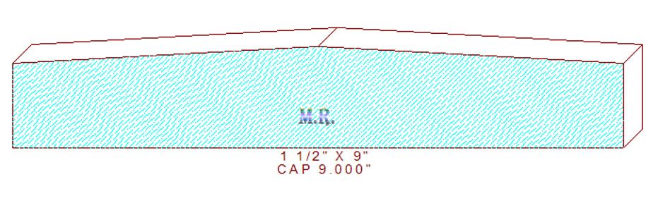 Wall/Partition Cap 9"