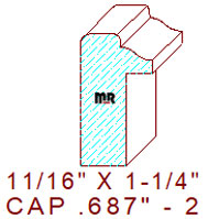 Backband 11/16" - 2 Backband 11/16" - 2