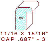 Backband 11/16" - 3 Backband 11/16" - 3