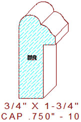 Backband 3/4" - 10 Backband 3/4" - 10