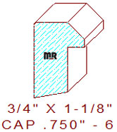 Backband 3/4" - 6 Backband 3/4" - 6