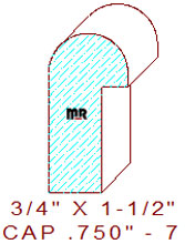 Backband 3/4" - 7 Backband 3/4" - 7