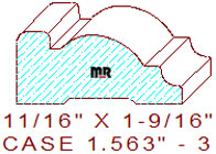 Door/Window Casing 1-9/16" - 3 Door/Window Casing 1-9/16" - 3