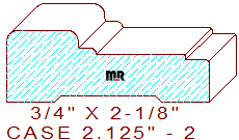 Door/Window Casing 2-1/8" - 2 Door/Window Casing 2-1/8" - 2