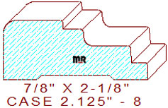 Door/Window Casing 2-1/8" - 8 Door/Window Casing 2-1/8" - 8