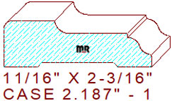 Door/Window Casing 2-3/16" - 1 Door/Window Casing 2-3/16" - 1