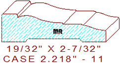 Door/Window Casing 2-7/32" - 11 Door/Window Casing 2-7/32" - 11