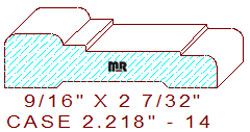 Door/Window Casing 2-7/32" - 14 Door/Window Casing 2-7/32" - 14