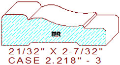 Door/Window Casing 2-7/32" - 3 Door/Window Casing 2-7/32" - 3