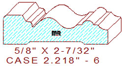Door/Window Casing 2-7/32" - 6 Door/Window Casing 2-7/32" - 6