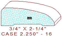 Door/Window Casing 2-1/4" - 16 Door/Window Casing 2-1/4" - 16
