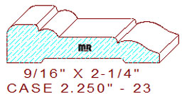 Door/Window Casing 2-1/4" - 23 Door/Window Casing 2-1/4" - 23