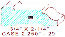 Door/Window Casing 2-1/4" - 29 Door/Window Casing 2-1/4" - 29