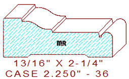 Door/Window Casing 2-1/4" - 36 Door/Window Casing 2-1/4" - 36
