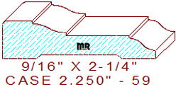 Door/Window Casing 2-1/4" - 59 Door/Window Casing 2-1/4" - 59