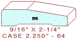 Door/Window Casing 2-1/4" - 64 Door/Window Casing 2-1/4" - 64