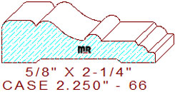 Door/Window Casing 2-1/4" - 66 Door/Window Casing 2-1/4" - 66