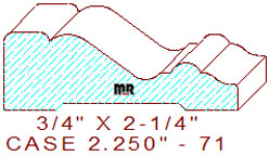 Door/Window Casing 2-1/4" - 71