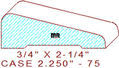Door/Window Casing 2-1/4" - 75 Door/Window Casing 2-1/4" - 75