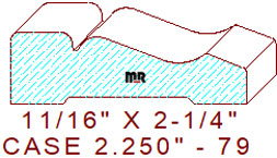 Door/Window Casing 2-1/4" - 79 Door/Window Casing 2-1/4" - 79