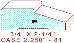 Door/Window Casing 2-1/4" - 81 Door/Window Casing 2-1/4" - 81