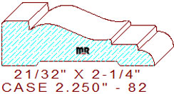 Door/Window Casing 2-1/4" - 82 Door/Window Casing 2-1/4" - 82